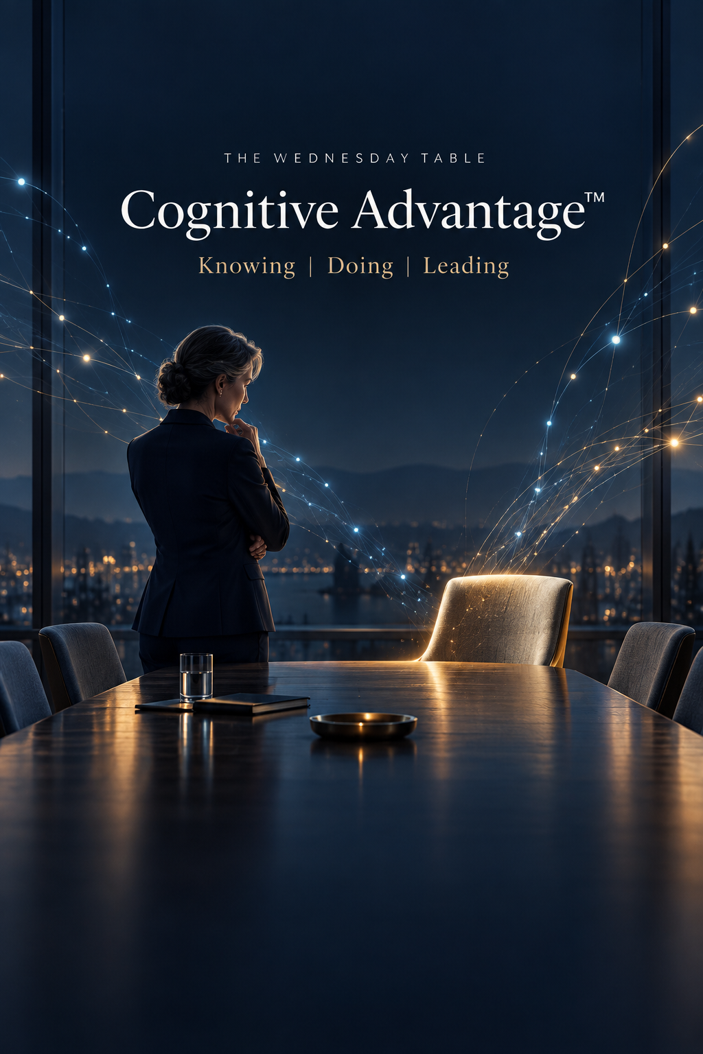 Cognitive Advantage HERO image woman in a boardroom looking at the empty chair.png